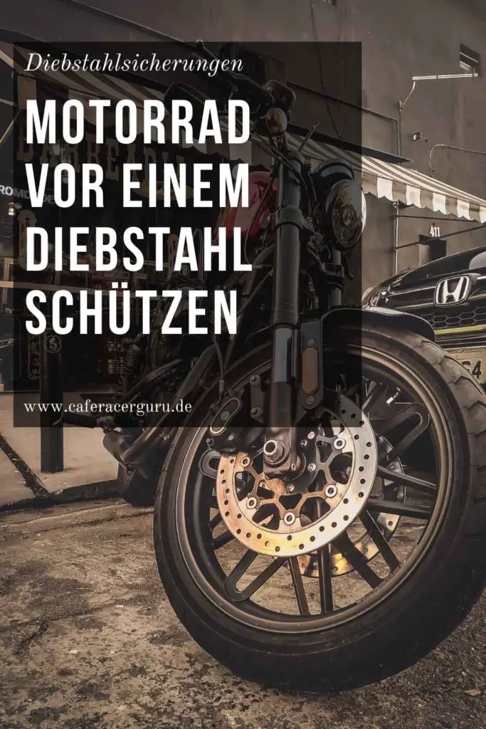 Cafe Racer Motorrad Diebstahlschutz