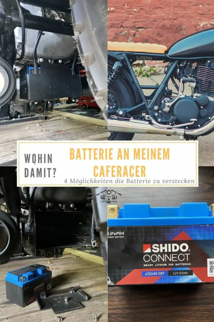 Wo versteckt man die Batterie an einem Cafe Racer? ich habe die 4 besten Plätze!