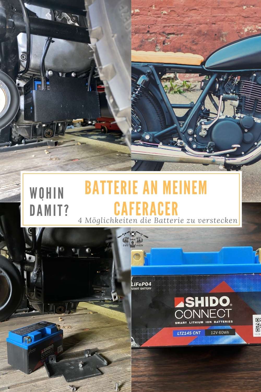 Wohin mit der Batterie an meinem Cafe Racer? - Cafe Racer Guru