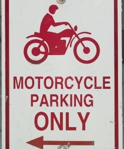 Motorrad Parkplatz